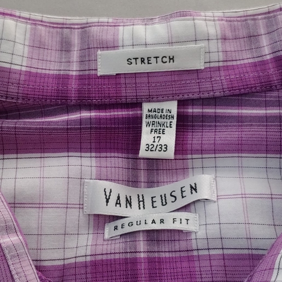 Van Heusen - wrinkle free button down plaid shirt - Picture 5 of 5